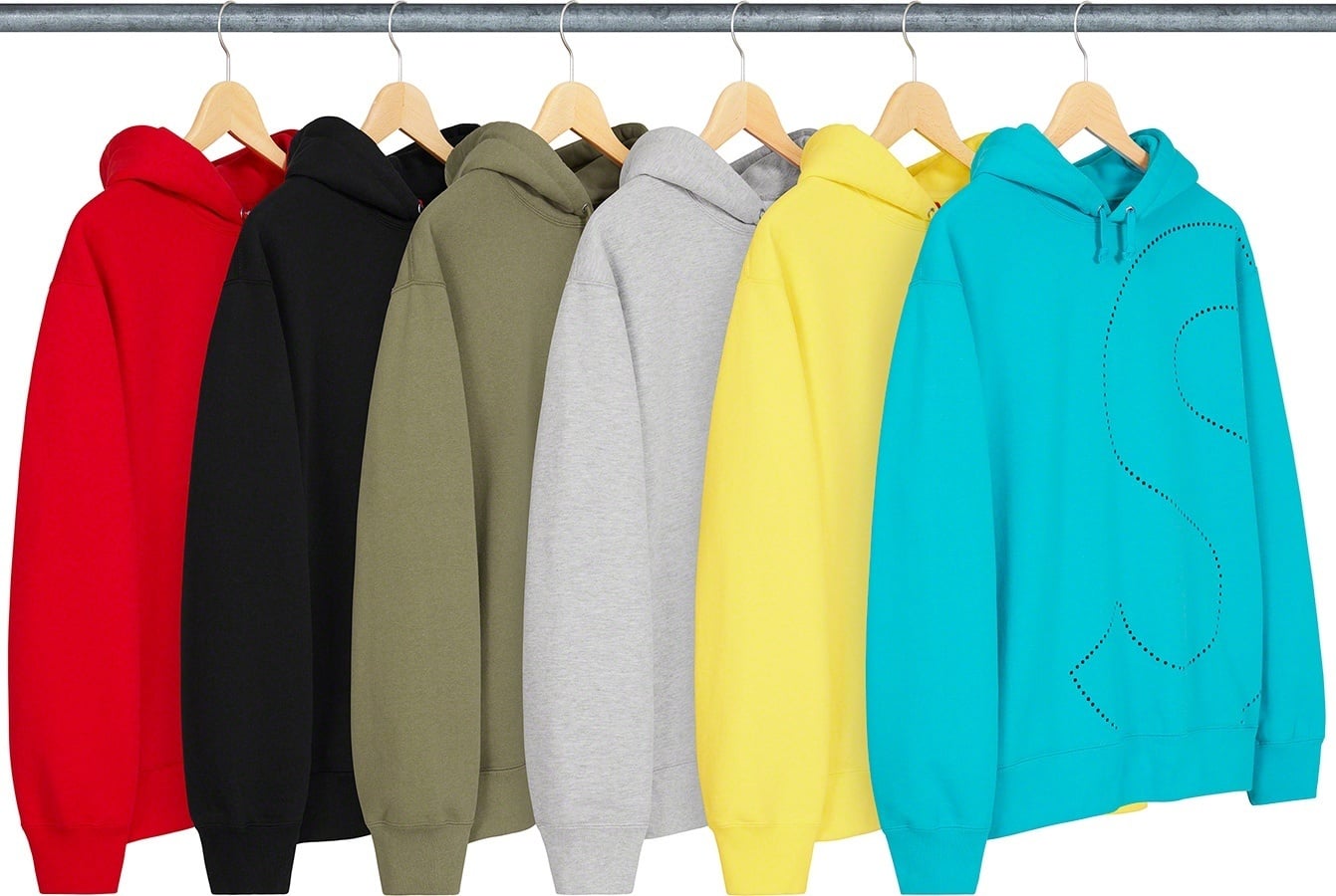Laser Cut S Logo Hooded Sweatshirt